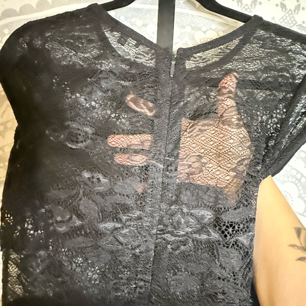Fashion Nova Black Lace Midi Dress - Picture 4 of 5